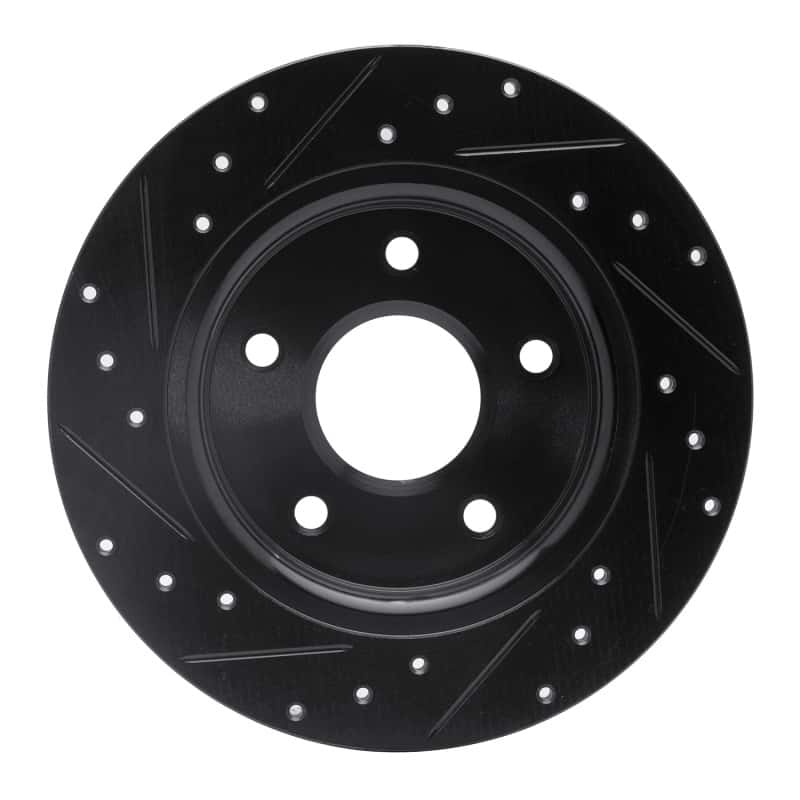 R1 Concepts — R1 08-16 Chrysler Town & Country Rear Right Drilled & Slotted Black Brake Rotor
R1 Brake Rotor Drill - view 5