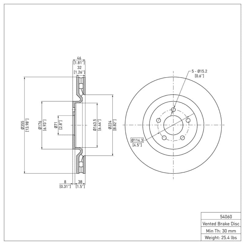 DFC — DFC 07-14 Ford Mustang Front GeoSPEC Coated Rotor
DFC Brake Rotor - view 6
