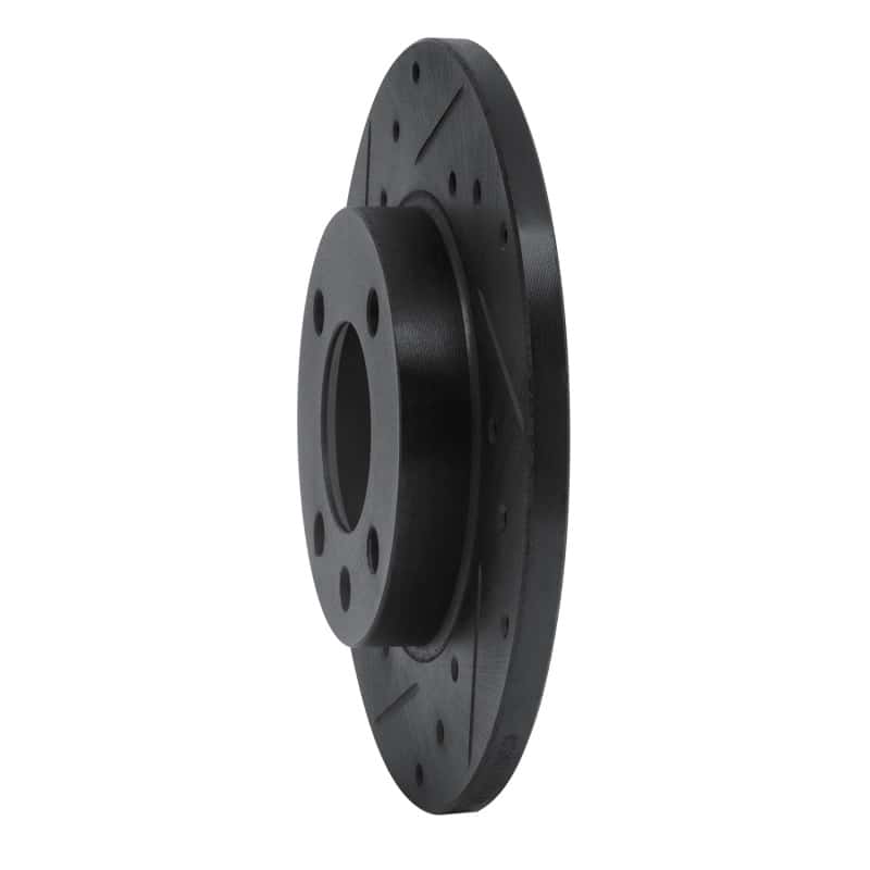 R1 Concepts — R1 73-05 Audi Fox Front Left Drilled & Slotted Black Brake Rotor
R1 Brake Rotor Drill - view 2