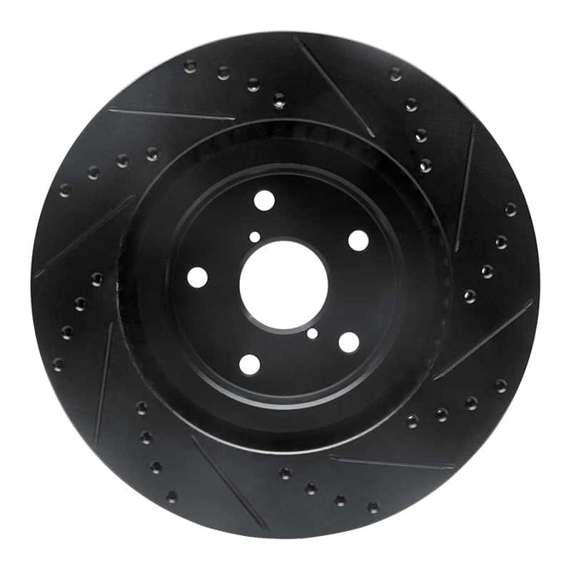 R1 Concepts — R1 -24 Subaru Forester Front Left Drilled & Slotted Black Brake Rotor
R1 Brake Rotor Drill - view 5