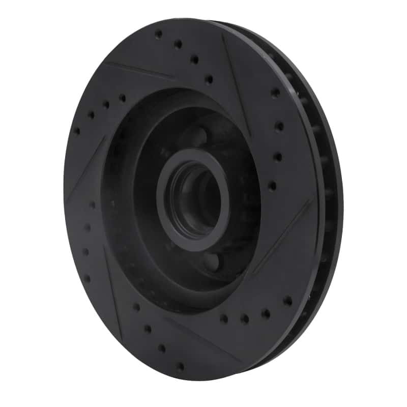 R1 Concepts — R1 71-81 Chrysler Newport Front Left Drilled & Slotted Black Brake Rotor
R1 Brake Rotor Drill - view 4