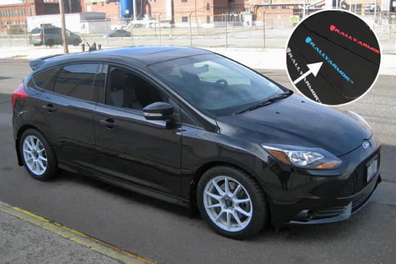 Rally Armor — Rally Armor 12-19 Ford Focus ST / 16-19 RS Black Mud Flap w/Grey Logo
Mud Flap - view 2