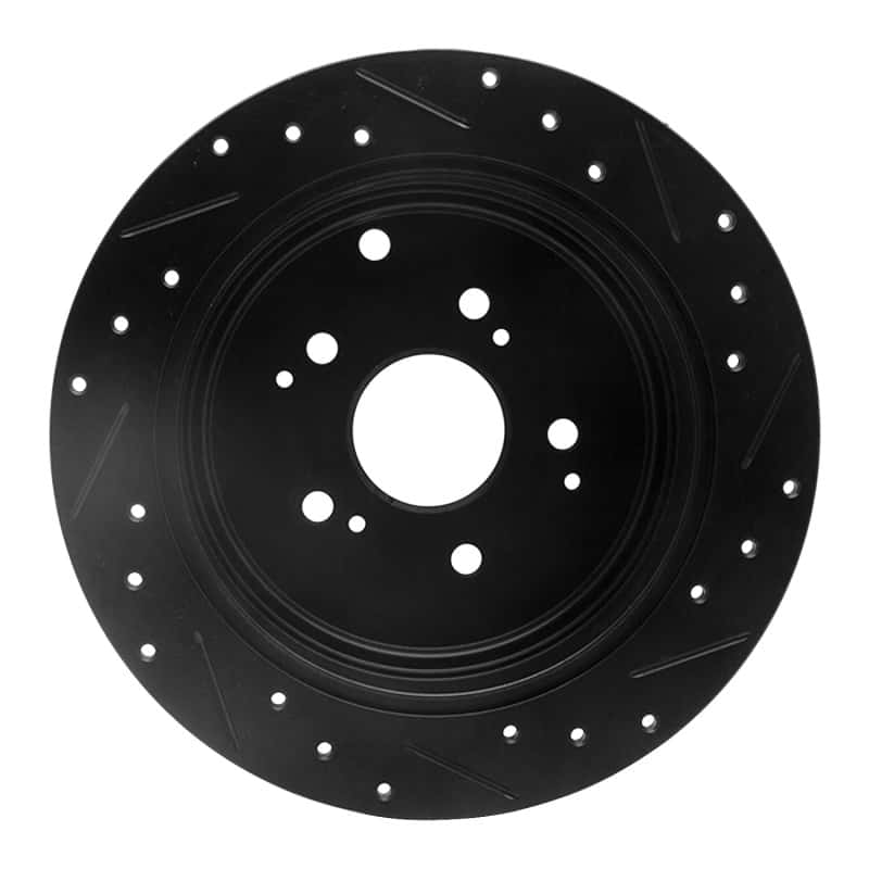 R1 Concepts — R1 01-08 Acura MDX Rear Left Drilled & Slotted Black Brake Rotor
R1 Brake Rotor Drill - view 5