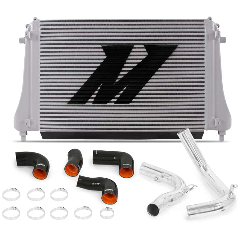 Mishimoto — Mishimoto 2015+ VW MK7 Golf TSI / GTI / R Performance Intercooler Kit w/ Pipes (Polished) - view 1