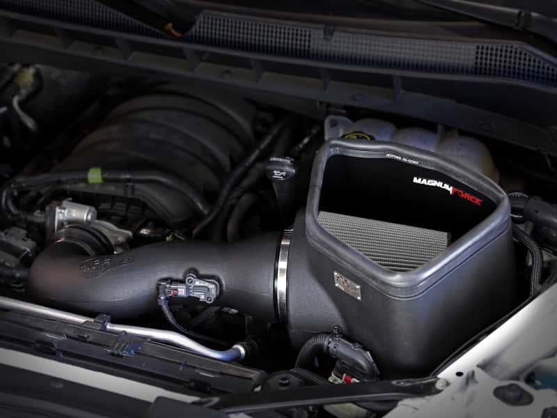 aFe — aFe MagnumFORCE Intake Stage-2 Pro Dry S 2019 GM Silverado/Sierra 1500 V8 6.2L
Magnum FORCE Intake - view 6