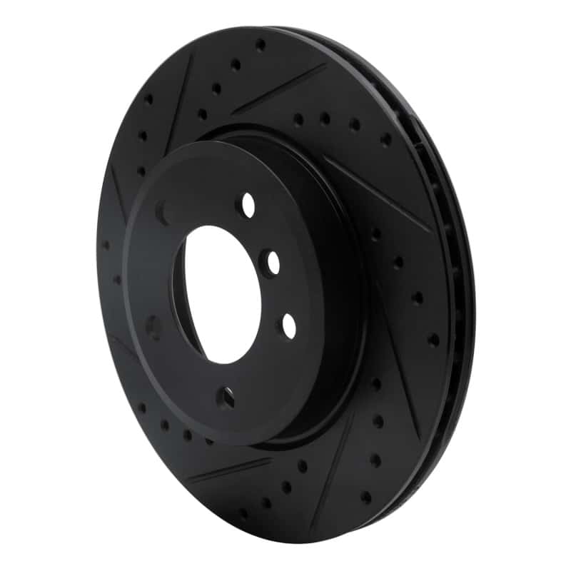 R1 Concepts — R1 99-08 BMW 325XI Front Left Drilled & Slotted Black Brake Rotor
R1 Brake Rotor Drill - view 2