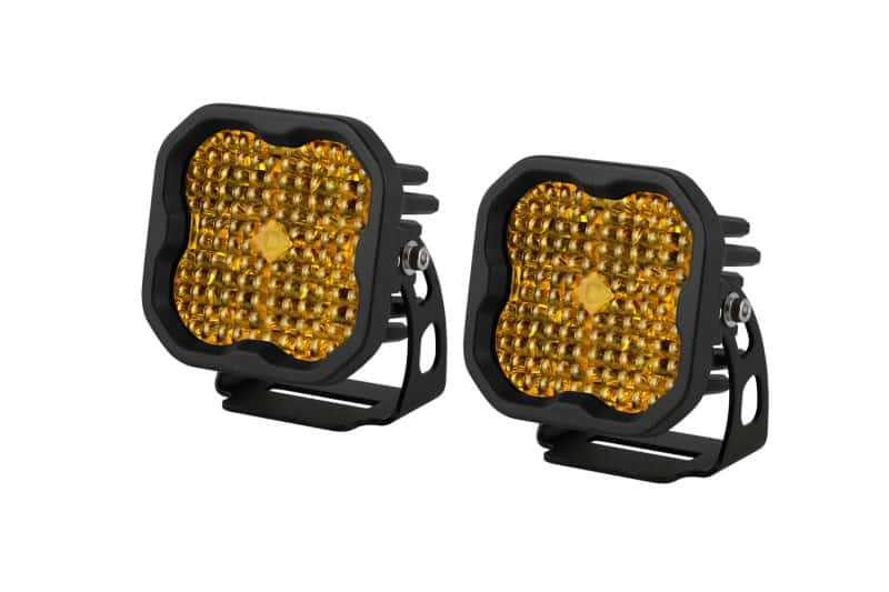 Diode Dynamics — Diode Dynamics SS3 Pro ABL - Yellow Flood Standard (Pair) - view 1