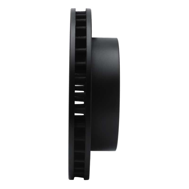 R1 Concepts — R1 99-20 Cadillac DeVille Front Left Drilled & Slotted Black Brake Rotor
R1 Brake Rotor Drill - view 3