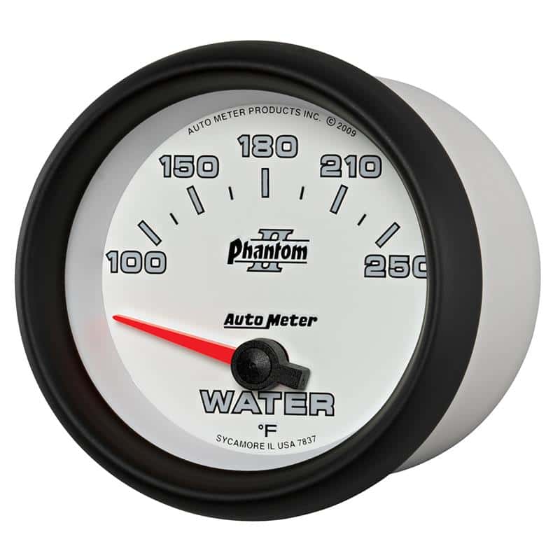 AutoMeter — Autometer Phantom II 2-5/8in 100-250 Degrees F Electrical Water Temperature Gauge
2-5/8" WATER TEMP, 1 - view 3