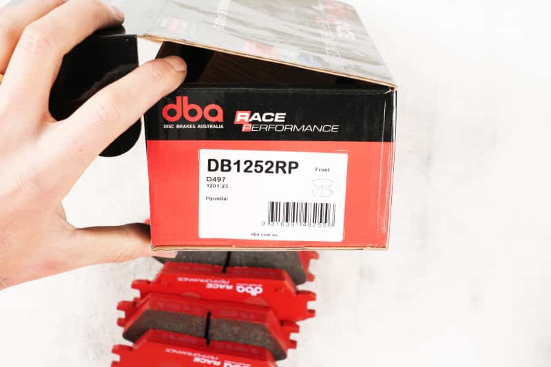DBA — DBA 94-10 Hyundai Accent 1.3L/1.5L/1.6L Front RP Performance Brake Pads
Brake Pad - view 3