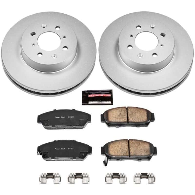 PowerStop — Power Stop 94-01 Acura Integra Front Z17 Evolution Geomet Coated Brake Kit - view 1