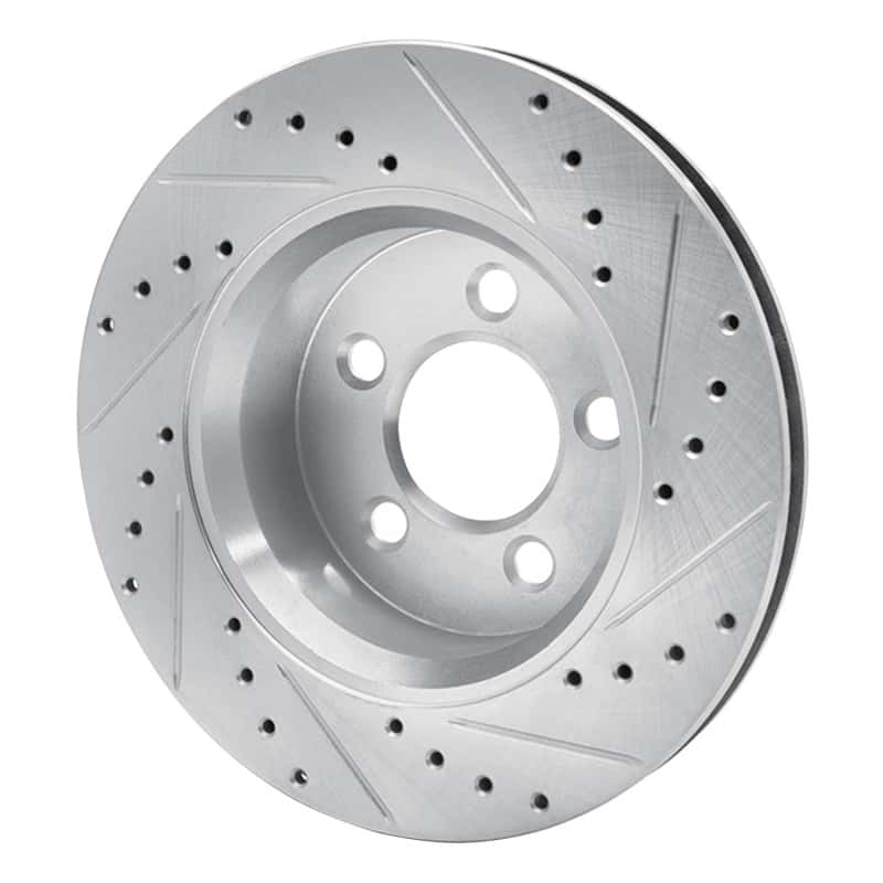 R1 Concepts — R1 07-12 Dodge Nitro Front Left Drilled & Slotted Silver Brake Rotor
R1 Brake Rotor Drill - view 4