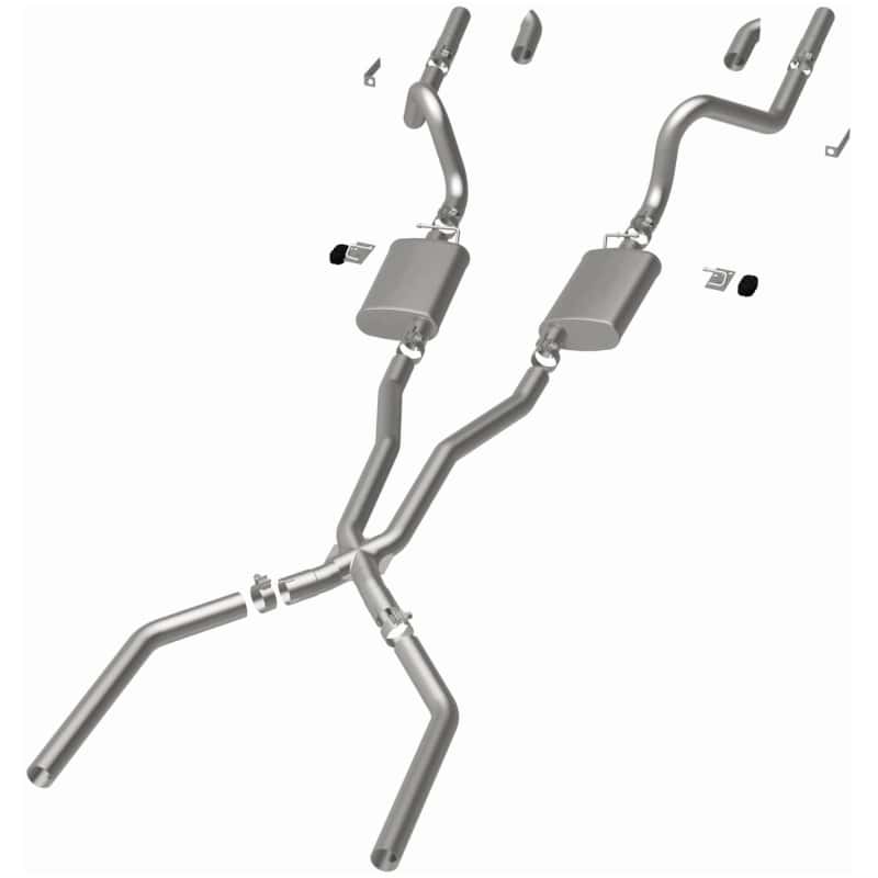 Magnaflow — MagnaFlow SYS C/B 67-70 Mustang 2.50inch w/Tru-X
Crossmember-Back
Cat-Back - view 2