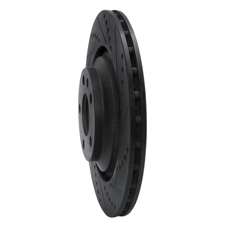 R1 Concepts — R1 05-11 Audi A6 Quattro Rear Right Drilled & Slotted Black Brake Rotor
R1 Brake Rotor Drill - view 2