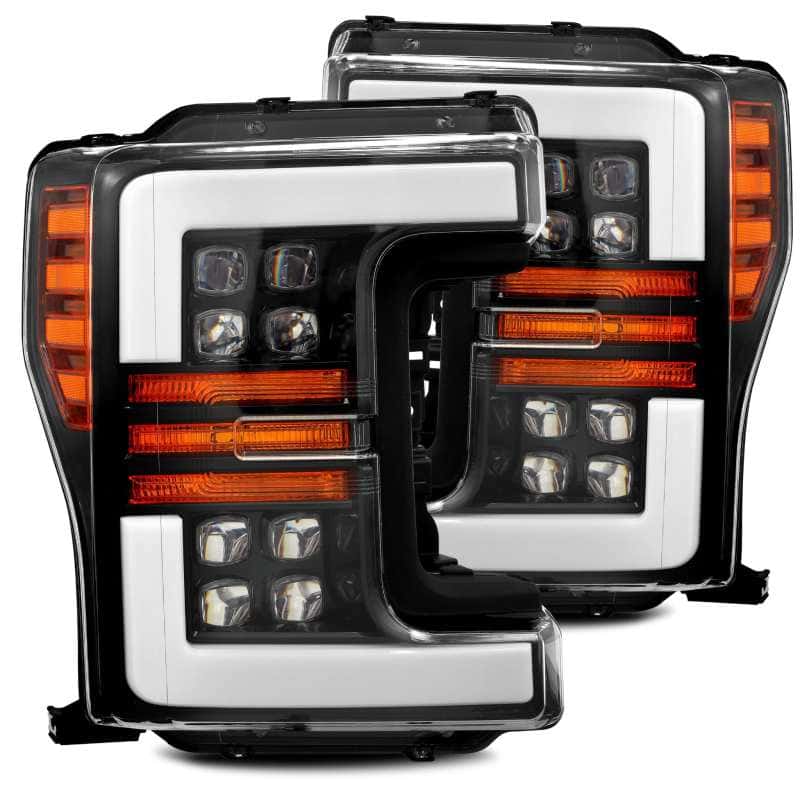 AlphaRex — AlphaRex 17-19 Ford F-250 SD NOVA LED Proj Headlights Plank Style Gloss Blk w/Activ Light/Seq Signal
Projector Headlights - view 2