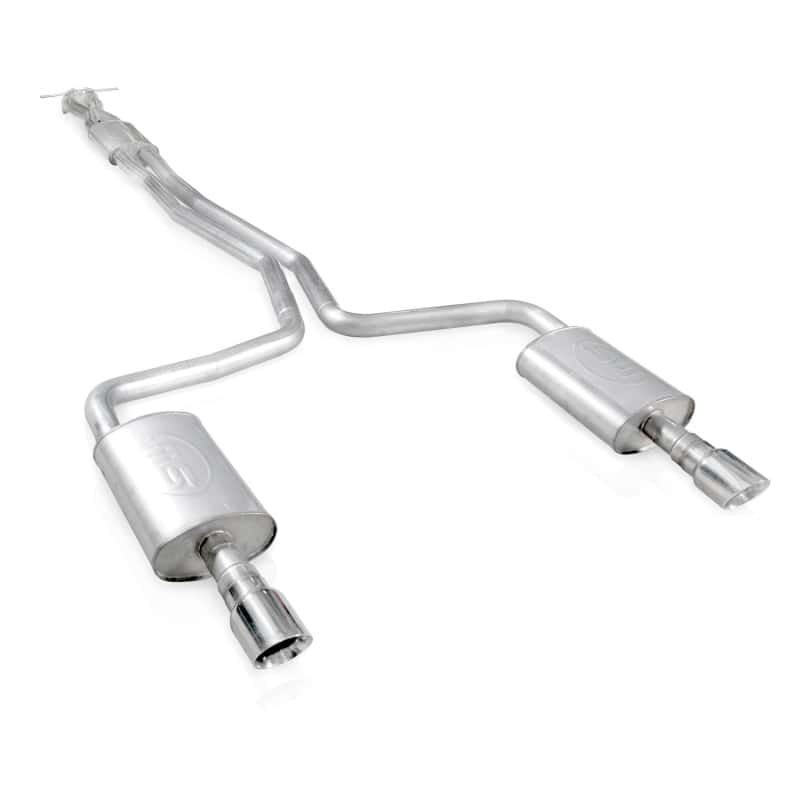 Stainless Works — Stainless Works 2010-18 Ford Taurus SHO V6 2-1/2in Catback Chambered Mufflers X-Pipe
Exhaust System - view 4