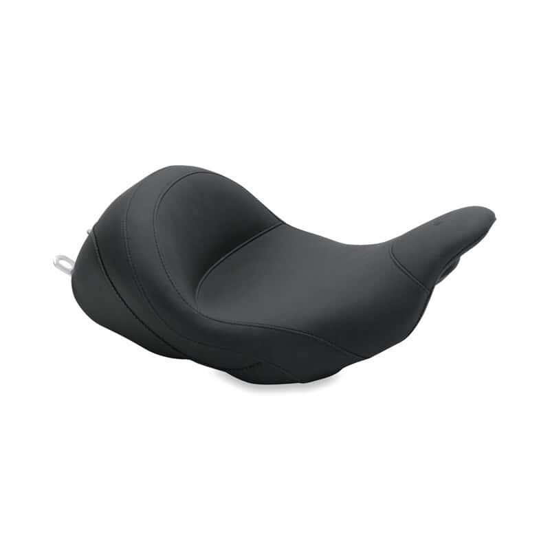 Mustang Motorcycle — Mustang 08-21 Harley Electra Glide Std, Rd Glide, Rd King, Str Glide Lowdown Solo Seat - Black - view 2