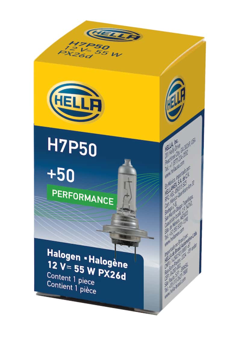 Hella — Hella Bulb H7 12V 55W Px26D T4625 +50
H7P50 Halogen Bulb - view 4
