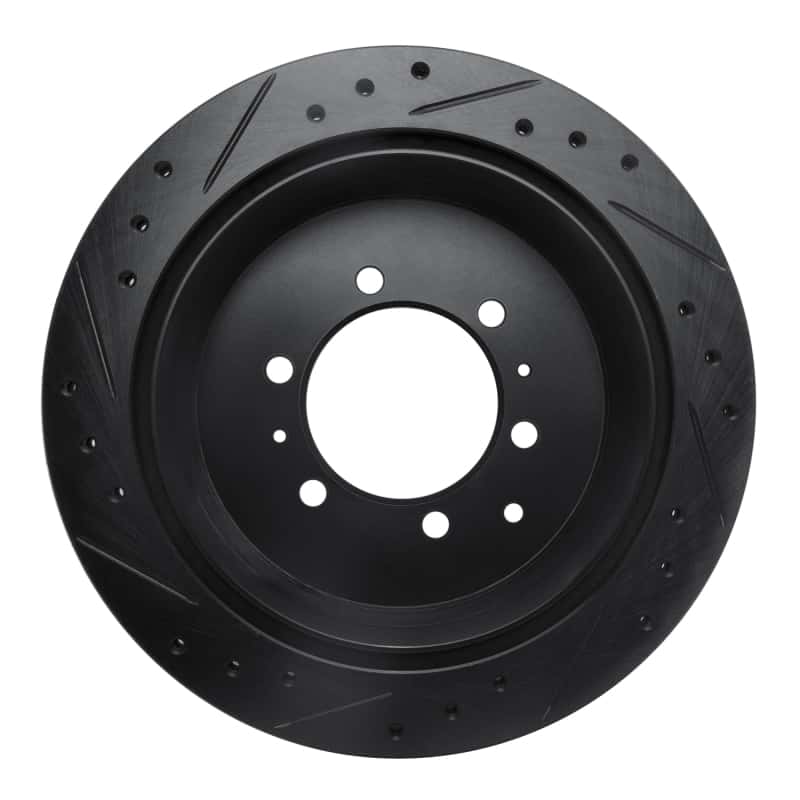 R1 Concepts — R1 93-97 Lexus LX450 Rear Right Drilled & Slotted Black Brake Rotor
R1 Brake Rotor Drill - view 5