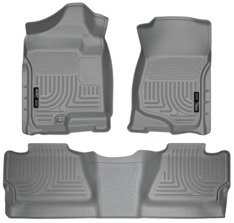 Husky Liners — Husky Liners 07-12 Chevy Silverado/GMC Sierra Crew Cab WeatherBeater Combo Gray Floor Liners
Floor Liners - view 1