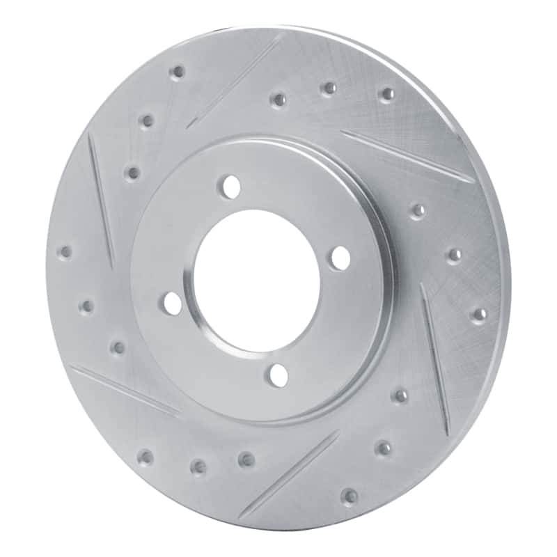 R1 Concepts — R1 80-83 Toyota Corolla (US/Canada) Front Left Drilled & Slotted Silver Brake Rotor
R1 Brake Rotor Drill - view 2