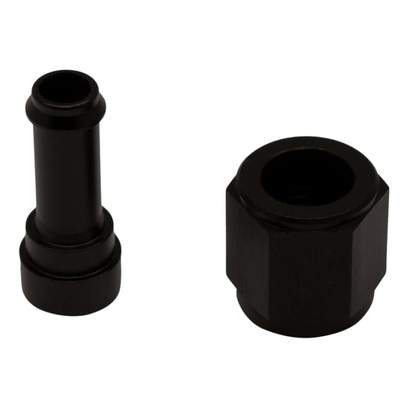 DeatschWerks — DeatschWerks 6AN Female Flare Swivel to 5/16in Single Hose Barb - Anodized Matte Black
Lines & Fittings - view 1