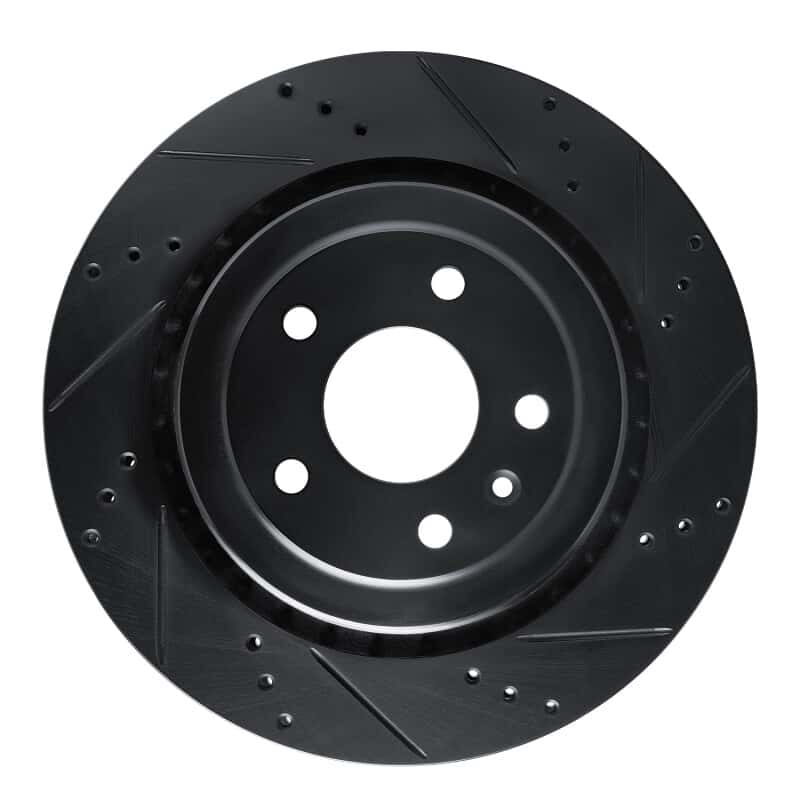 R1 Concepts — R1 14-19 Chevrolet Corvette Rear Right Drilled & Slotted Black Brake Rotor
R1 Brake Rotor Drill - view 1