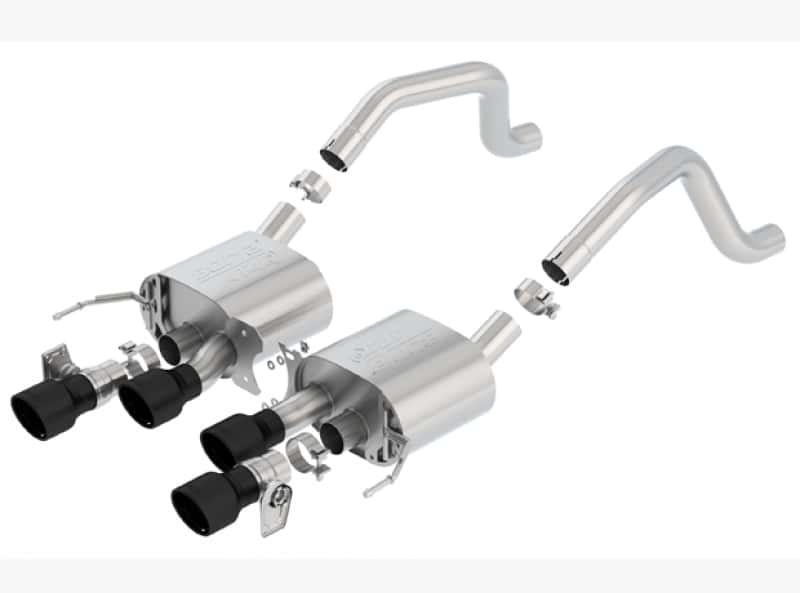 Borla — Borla 2015+ Chevy Corvette C7 Z06 6.2L Axle Back ATAK Exhaust Black Quad Tips w/o AFM w/ NPP
Axle-Back System - view 1