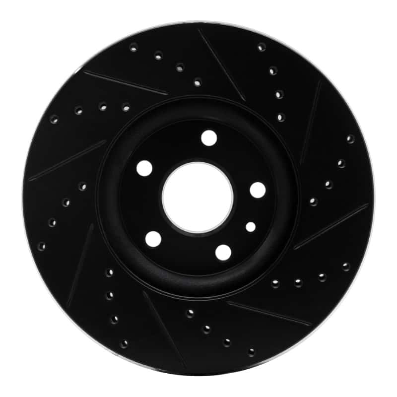 R1 Concepts — R1 13-20 Ford Special SERVICE POLICE Sedan Front Left Drilled & Slotted Black Brake Rotor
R1 Brake Rotor Drill - view 5