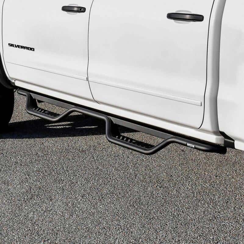 Westin — Westin 14-18 Chevrolet Silverado/GMC Sierra Crew Cab Outlaw Nerf Step Bars (Excl. Diesel) -Text. Blk
Nerf Drop Step Bars - view 7