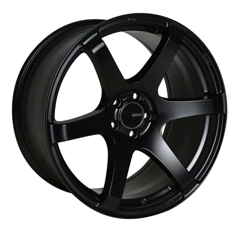 Enkei — Enkei T6S 18x9.5 45mm Offset 5x100 Bolt Pattern 72.6 Bore Matte Black Wheel - view 1