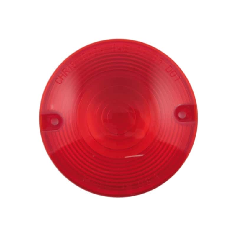 Letric Lighting — Letric Lighting Red Flat Lens Style Turn Signal Lenses 3In - view 1