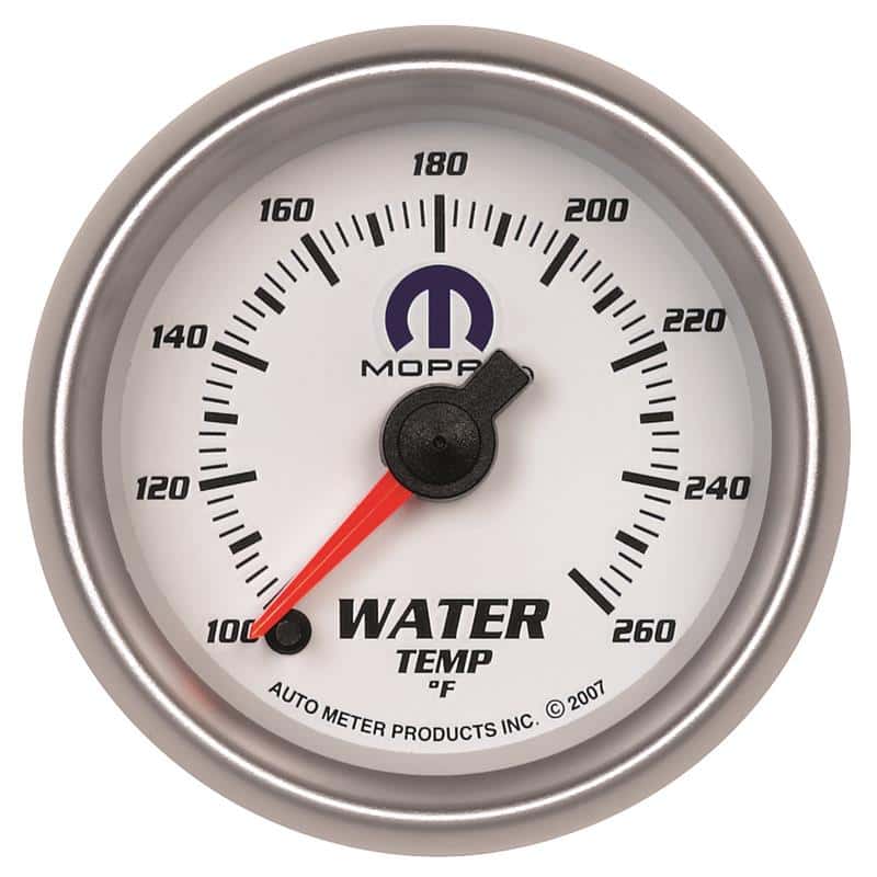 AutoMeter — Autometer Mopar 52.4mm SSE 100-260 Degree F Water Temperature Gauge
MOPAR #77060052, 2-1 - view 2