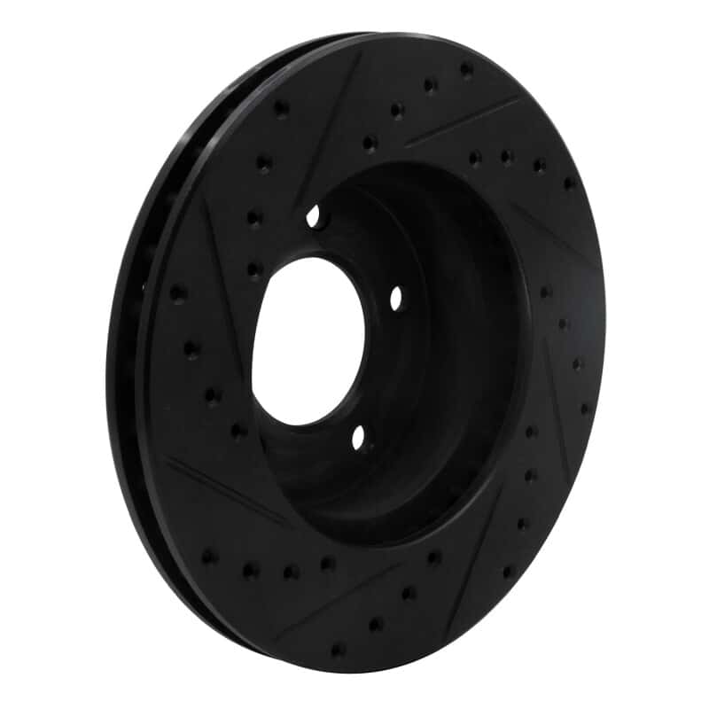 R1 Concepts — R1 90-97 Jaguar XJ6 Front Right Drilled & Slotted Black Brake Rotor
R1 Brake Rotor Drill - view 4