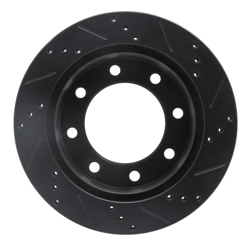 R1 Concepts — R1 99-05 Ford F-250 2WD (Super Duty) Rear Left Drilled & Slotted Black Brake Rotor
R1 Brake Rotor Drill - view 5