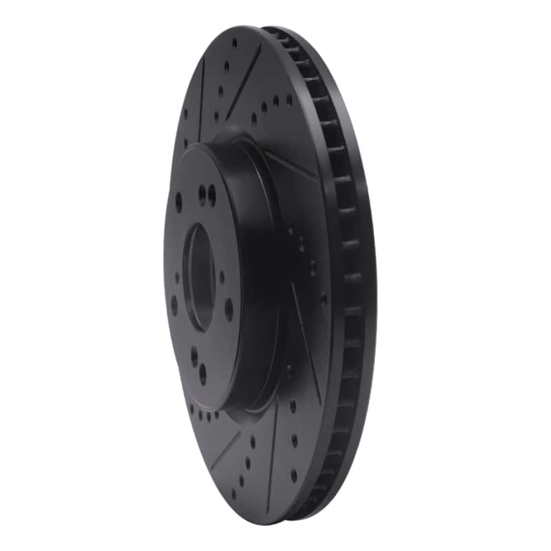 R1 Concepts — R1 13-22 Honda Accord Coupe Front Left Drilled & Slotted Black Brake Rotor
R1 Brake Rotor Drill - view 2