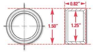 SPC Performance — SPC Performance Weld-In Ring Kit 1.25 in. ID
WELD-IN RING
FAB PART - view 2