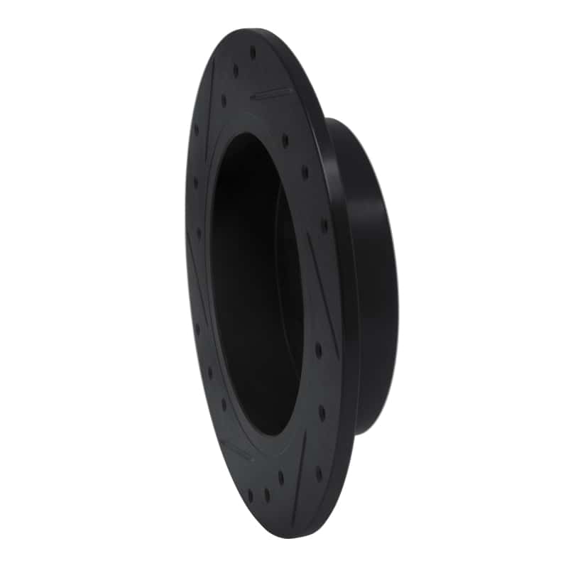 R1 Concepts — R1 94-98 Nissan 240SX Rear Right Drilled & Slotted Black Brake Rotor
R1 Brake Rotor Drill - view 4