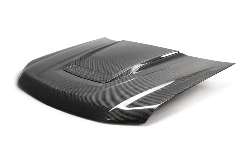 Anderson Composites — Anderson Composites 17-19 Chevrolet Colorado ZR2 Type-OE Carbon Fiber Hood - view 3