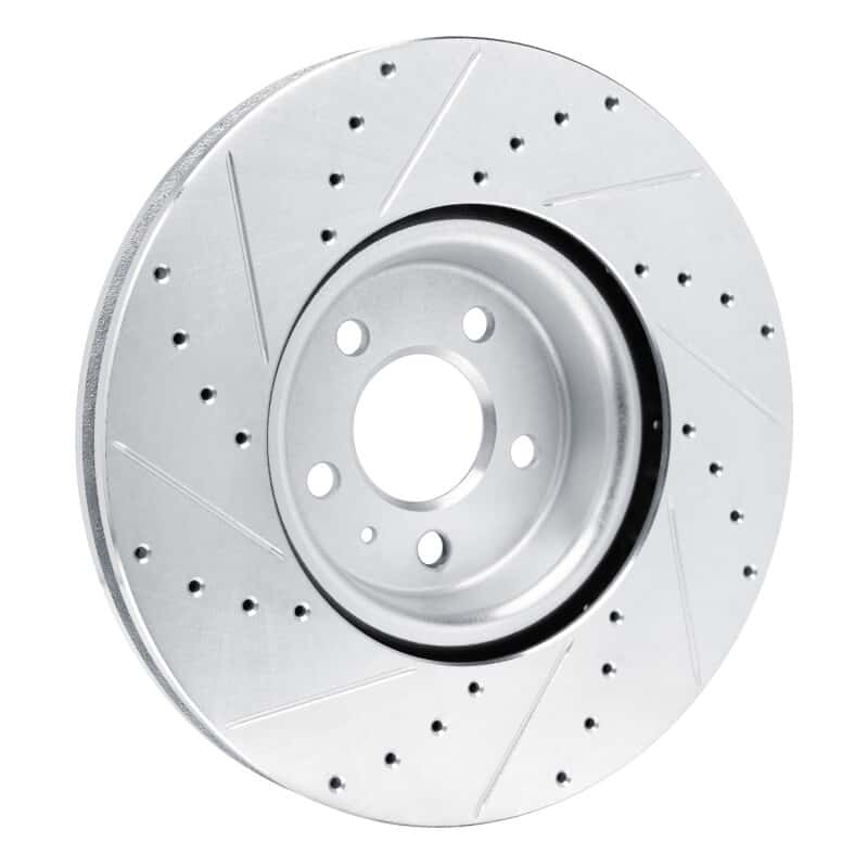 R1 Concepts — R1 18-25 Audi SQ5 Sportback Front Right Drilled & Slotted Silver Brake Rotor
R1 Brake Rotor Drill - view 4