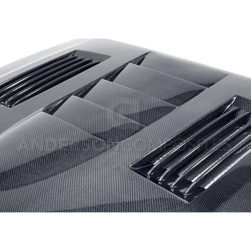 Anderson Composites — Anderson Composites 10-14 Ford Mustang/Shelby GT500 and 2013-2014 GT/V6 Type-SS Hood - view 3