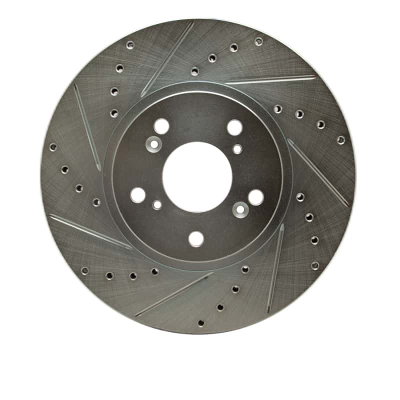 R1 Concepts — R1 04-08 Acura TL Front Left Drilled & Slotted Silver Brake Rotor
R1 Brake Rotor Drill - view 1