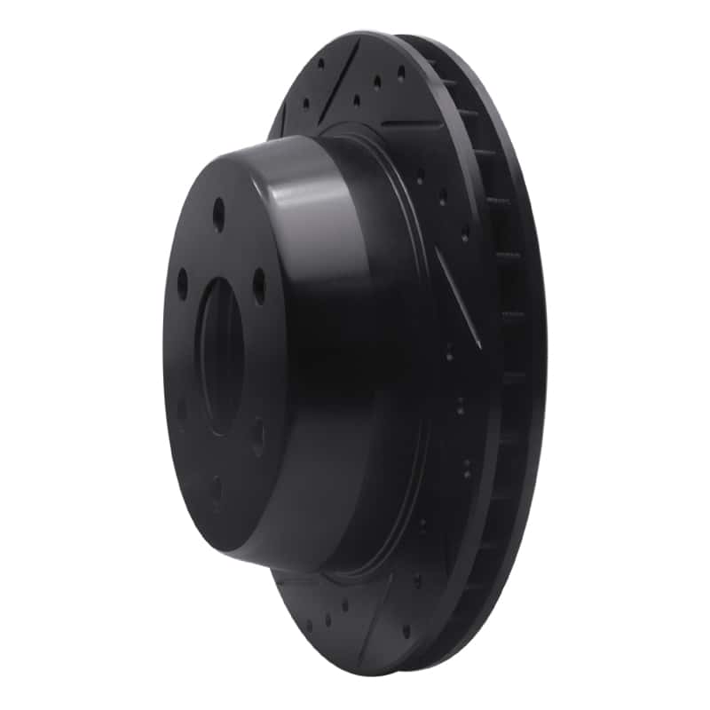 R1 Concepts — R1 00-14 Cadillac Escalade EXT Rear Left Drilled & Slotted Black Brake Rotor
R1 Brake Rotor Drill - view 2