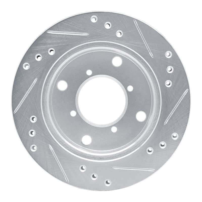 R1 Concepts — R1 89-01 Chevrolet Metro Front Left Drilled & Slotted Silver Brake Rotor
R1 Brake Rotor Drill - view 5