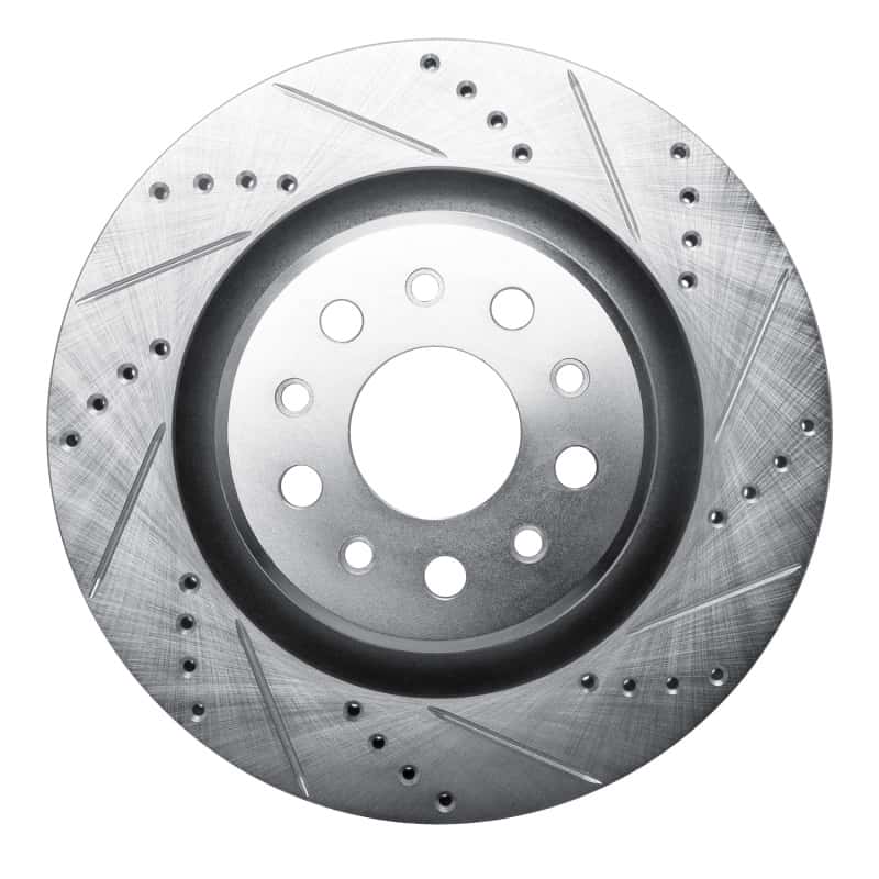 R1 Concepts — R1 17-24 Maserati LeVante Rear Right Drilled & Slotted Silver Brake Rotor
R1 Brake Rotor Drill - view 1