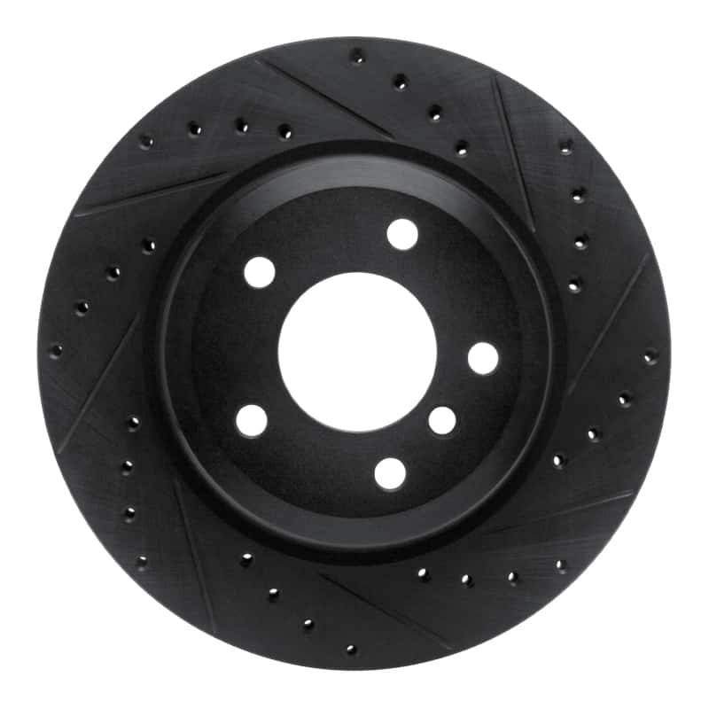 R1 Concepts — R1 08-13 BMW 135IS Rear Right Drilled & Slotted Black Brake Rotor
R1 Brake Rotor Drill - view 1