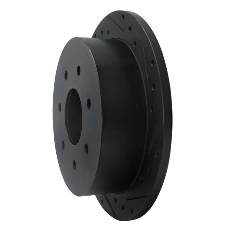 R1 Concepts — R1 97-04 Ford F-150 4WD Rear Right Drilled & Slotted Black Brake Rotor
R1 Brake Rotor Drill - view 2