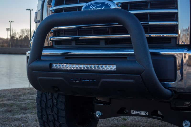 LUND — Lund 04-18 Ford F-150 (Excl. Heritage) Bull Bar w/Light & Wiring - Black
BULL BAR W-LED LIGHT
Bull Bar - view 8