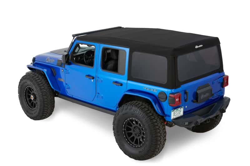 Bestop — Bestop 18-26 Jeep Wrangler JL 4-Door Supertop (Premium Black Twill)
Supertop - view 2