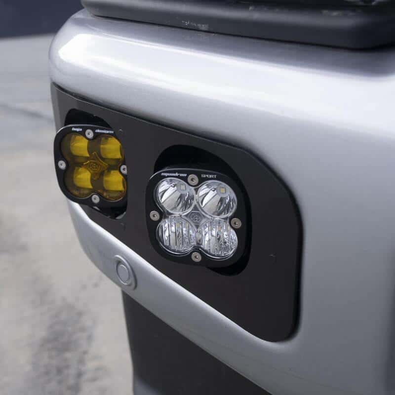 Baja Designs — Baja Designs 2023+ Ford F250/F350 Super Duty Squadron SAE/Sport Fog Pocket Kit - Amber Toggle - view 2
